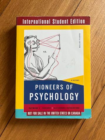 Pioneers of Psychology - Fancher & Rutherford beschikbaar voor biedingen
