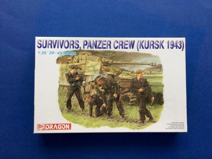 Dragon 6129 Survivors, Panzer Crew (Kursk 1943) 1/35 sealed, Hobby en Vrije tijd, Modelbouw | Figuren en Diorama's, Nieuw, 1:35 tot 1:50