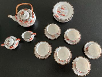 Japans Theeservies, Handgeschilderd, 6-delig beschikbaar voor biedingen