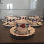 Boerenbont kop en schotel (€1,00 per stuk).., Ophalen of Verzenden, Zo goed als nieuw, Kop(pen) en/of Schotel(s), Aardewerk