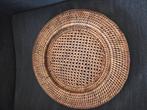 Rieten Onderbord / Placemat, Huis en Inrichting, Gebruikt, Schaal, Rond, Ophalen of Verzenden