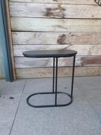 Zwarte nieuwe bijzettafel, Minder dan 55 cm, Rond, Nieuw, Hout