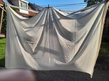 Wit eenpersoons laken van 100% katoen,  150x220cm beschikbaar voor biedingen