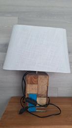 Tafellamp van sloophout | botenhout, Ophalen, Zo goed als nieuw, Minder dan 50 cm