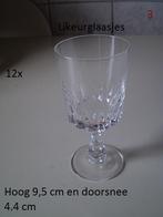 12 likeur / borrelglaasjes: Christal d'arques louvre., Glas of Glazen, Ophalen of Verzenden, Overige stijlen, Glas