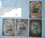 👍nu 0,35: vintage plaatjes katten 446 ( alleen verzenden, Hobby en Vrije tijd, Kaarten | Zelf maken, Ophalen, Nieuw, Dieren, Knipvel