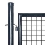 Gaaspoort 289x100 cm gegalvaniseerd staal grijs, Tuin en Terras, Ophalen of Verzenden, Nieuw, Looppoort