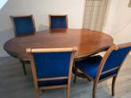 Eettafel met 6 stoelen, recent gestoffeerd, Huis en Inrichting, Ophalen