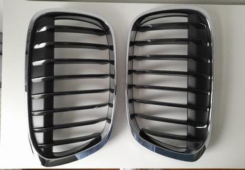 Grill BMW X1 chroom - zwart als nieuw beschikbaar voor biedingen