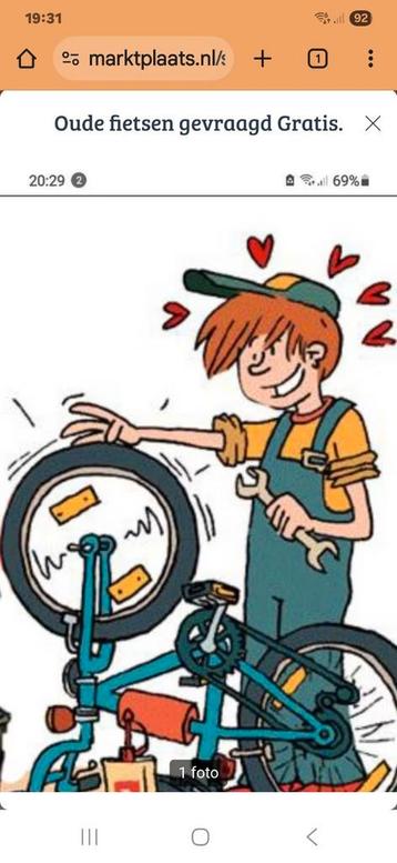 Gratis Oude Fietsen Gezocht  beschikbaar voor biedingen