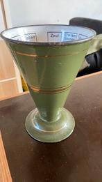 Edy maatbeker donkergroen oude tekst, Antiek en Kunst, Ophalen of Verzenden