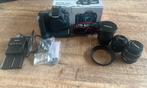 Canon EOS 60D + battery grip & 3 lenzen, Spiegelreflex, Canon, Zo goed als nieuw, Geen optische zoom