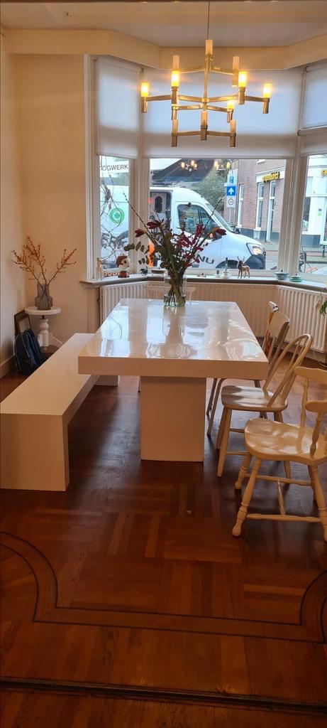 Tuintafel, Huis en Inrichting, Tafels | Eettafels, Zo goed als nieuw, 50 tot 100 cm, 200 cm of meer, Rechthoekig, Ophalen