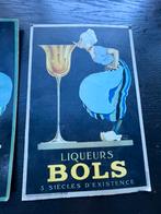 BOLS JENEVER liqueurs hollands emaille, Ophalen of Verzenden, Zo goed als nieuw, Reclamebord