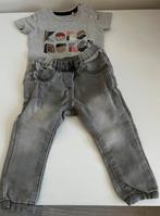Grijs spijkerbroekje en shirtje., Ophalen of Verzenden, Gebruikt, Jongetje of Meisje