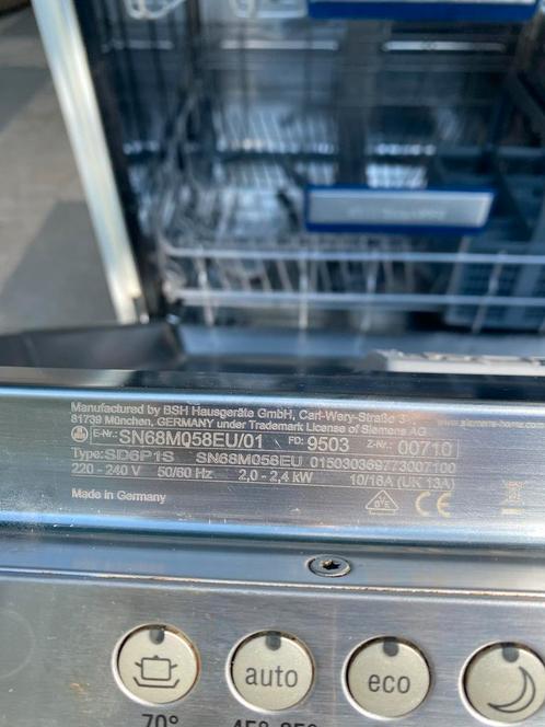 Siemens Extra Klasse Inbouw Vaatwasser, Witgoed en Apparatuur, Vaatwasmachines, Gebruikt, Inbouw, 85 tot 90 cm, 45 tot 60 cm, Energieklasse A of zuiniger