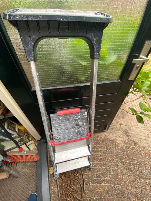 Altrex huishoudtrap Double Decker 3-treeds, Doe-het-zelf en Verbouw, Ladders en Trappen, Gebruikt, Minder dan 2 meter, Ophalen of Verzenden