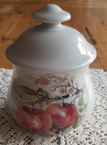 Vintage marmelade / jam potje met appels, Royal Schwabap beschikbaar voor biedingen