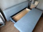 Ikea slaapbank antraciet z.g.a.n. 2.00 x 1.40, Ophalen, Zo goed als nieuw, Tweepersoons, 140 cm