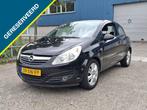 Opel Corsa 1.4-16V Enjoy 3-Drs Airco APK 10-2026!, Gebruikt, 4 cilinders, Zwart, Bedrijf