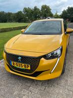 Peugeot 208 EV Allure 50kWh 136pk 2021 Metfa Faro Geel, Auto's, Zwart, Overige kleuren, Leder en Stof, Elektrisch