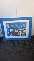Poster Citroen Traction Herman Brood stijl, Ophalen, Gebruikt, A1 t/m A3, Rechthoekig Staand