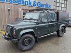 Land Rover Defender 130 2.4 TD Crew Cab, Auto's, Land Rover, Euro 5, Stof, Gebruikt, Zwart