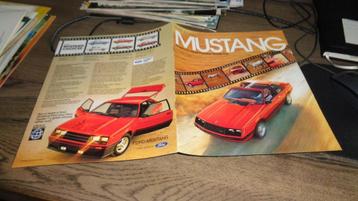 USA Folder  FORD MUSTANG  1981 beschikbaar voor biedingen