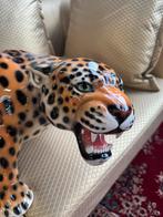 Grote sluip jaguar porselein italiaans handmade, Verzamelen, Beelden en Beeldjes, Ophalen, Zo goed als nieuw, Dier