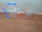 2x Glazen vaak of fruitschaal, Ophalen of Verzenden