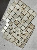 Restant mozaïek tegeltjes beige/bruin, Ophalen, Nieuw, 20 tot 40 cm, Minder dan 5 m²