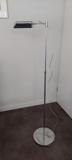 Staande leeslamp, hoogte verstelbaar,  staal, Ophalen, Gebruikt, Metaal, 100 tot 150 cm