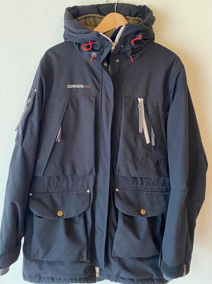Waterdichte gewatteerde parka Didriksons. Maat 42. Zwart, Kleding | Dames, Jassen | Winter, Maat 42/44 (L), Zwart, Ophalen of Verzenden
