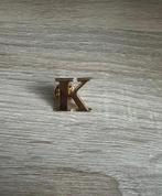 Broche goudkleurige letters, pin voorletter, Diamond, Nieuw, Ophalen of Verzenden, Diamond
