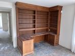 Gratis! Grote eikenhouten kast met bureau, Huis en Inrichting, Kasten | Secretaires, Ophalen, Gebruikt