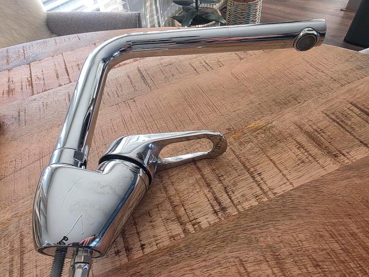 Zware Franke keukenkraan – chroom – topkwaliteit, Doe-het-zelf en Verbouw, Sanitair, Zo goed als nieuw, Kraan, Chroom, Ophalen of Verzenden