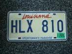 Kentekenplaat licenseplate Louisiana Sportsmans Paradise 2, Verzenden, Gebruikt, Auto's