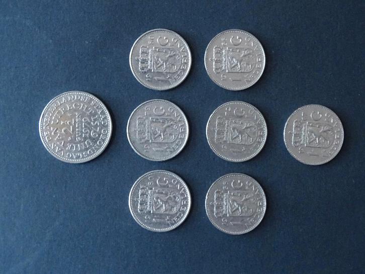 Rijksdaalder, kwartjes en dubbeltjes, Postzegels en Munten, Munten | Nederland, Koningin Juliana, Ophalen of Verzenden