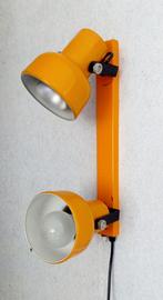 vintage/retro gele wandlamp jaren 70, Huis en Inrichting, Lampen | Wandlampen, Ophalen, Gebruikt, Metaal, Jaren 70