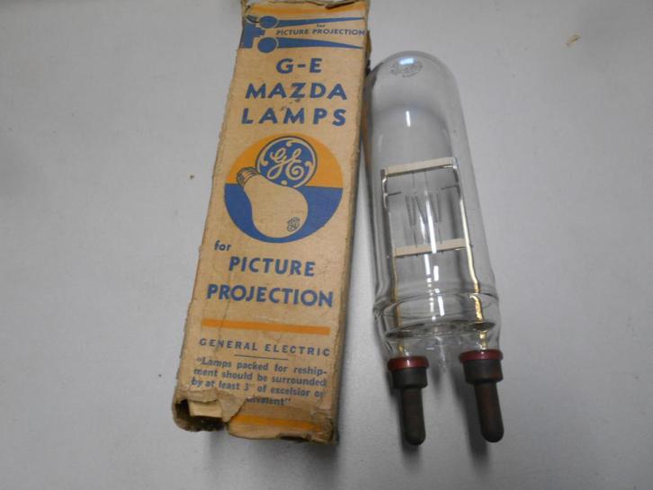 G-E Mazda lamps Projection lamp 1000W 115V US, Verzamelen, Retro, Huis en Inrichting, Ophalen of Verzenden