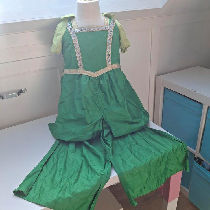 Verkleedkleding 4-6 jaar jurk prinses groen, Kinderen en Baby's, Carnavalskleding en Verkleedspullen, Gebruikt, Meisje, 110 t/m 116