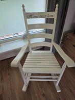 Schommelstoel wit, Huis en Inrichting, Stoelen, Ophalen, Gebruikt, Wit, Eén