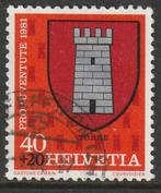 Zwitserland 1981 1211 Pro Juventute 40c Torre, Gest, Ophalen of Verzenden, Gestempeld
