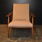 Vintage Scandinavische fauteuil, Hout, Minder dan 50 cm, Minder dan 75 cm, Zo goed als nieuw