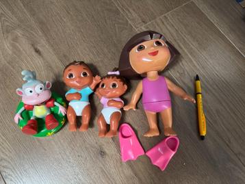 Dora en Boots badspeelgoedset / speelfiguren van Mattel beschikbaar voor biedingen