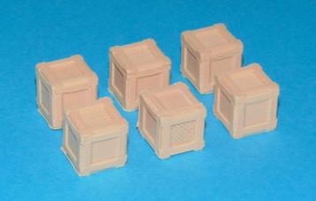 6 Kisten voor modelspoor - 11x11x11mm - 3D-print beschikbaar voor biedingen