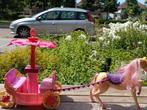 Mooie Barbie koets met paard, Ophalen of Verzenden, Zo goed als nieuw, Meisje