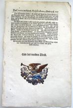 Folioblad 1714 Continuation der Nürnbergischen Hesperidum, Verzenden