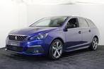 Peugeot 308 SW 1.2 PureTech GT-line |Pano|Camera| (bj 2019), Auto's, Peugeot, Gebruikt, 1199 cc, Blauw, Leder en Stof