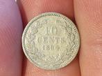 10 cent 1894, zilver (4), Postzegels en Munten, Munten | Nederland, Ophalen of Verzenden, Koningin Wilhelmina, 10 cent, Zilver